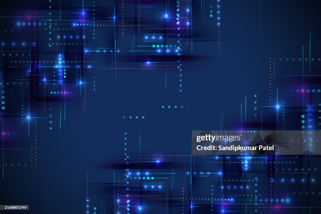 AI Artificial Intelligence chipset on circuit board in futuristic concept