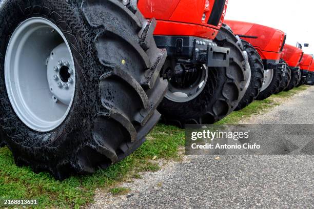 agricultural machinery - tractor tyre stock pictures, royalty-free photos & images