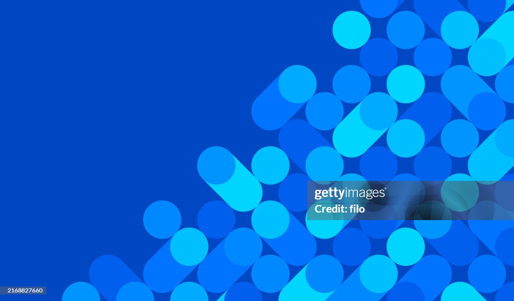 Blue Modern Digital Abstract Pixel Background