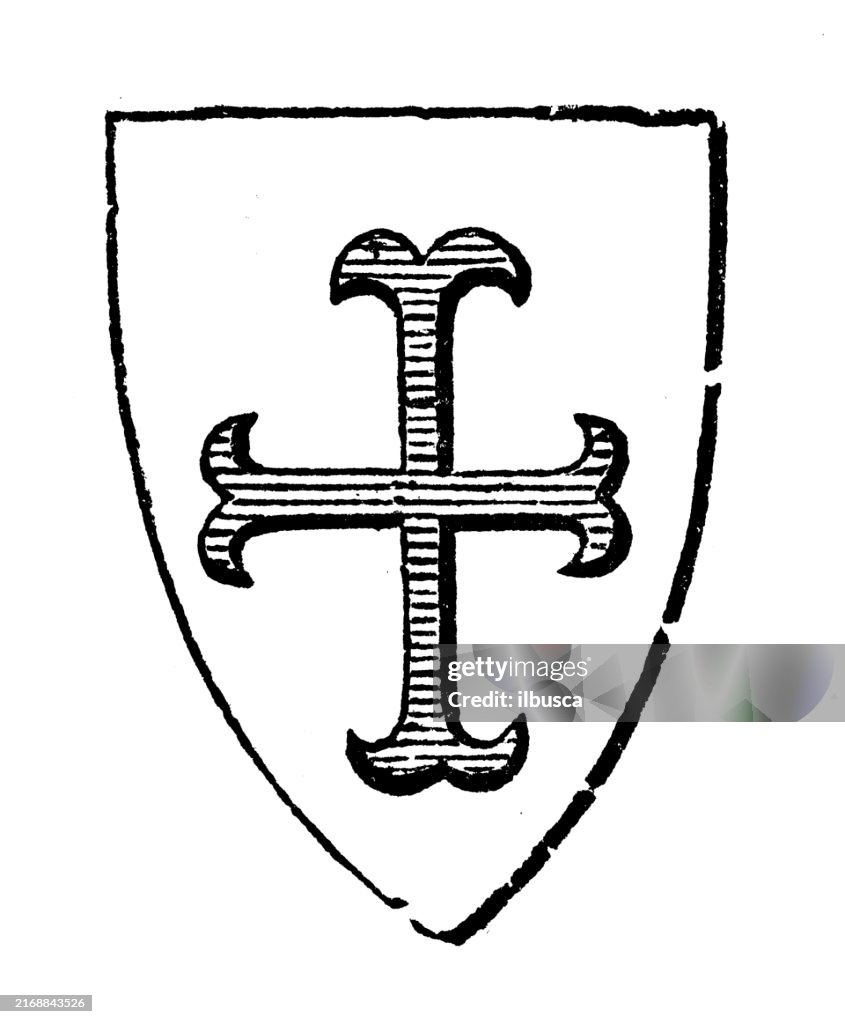 Heraldry coat of arms and flag elements: Charges, Cross Moline