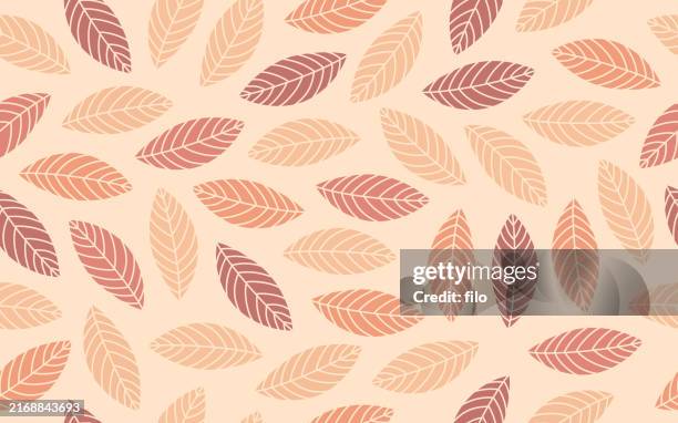 autumn leaves falling elegant background - green leaf pattern background stock illustrations