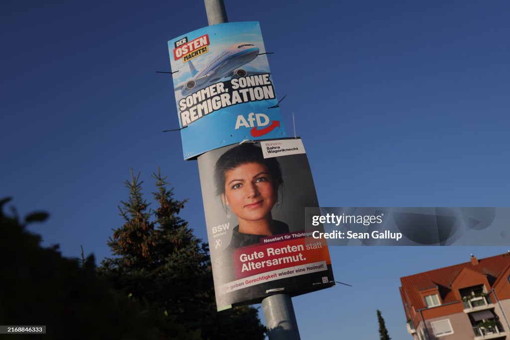Political Parties Campaign In Thuringia State Elections