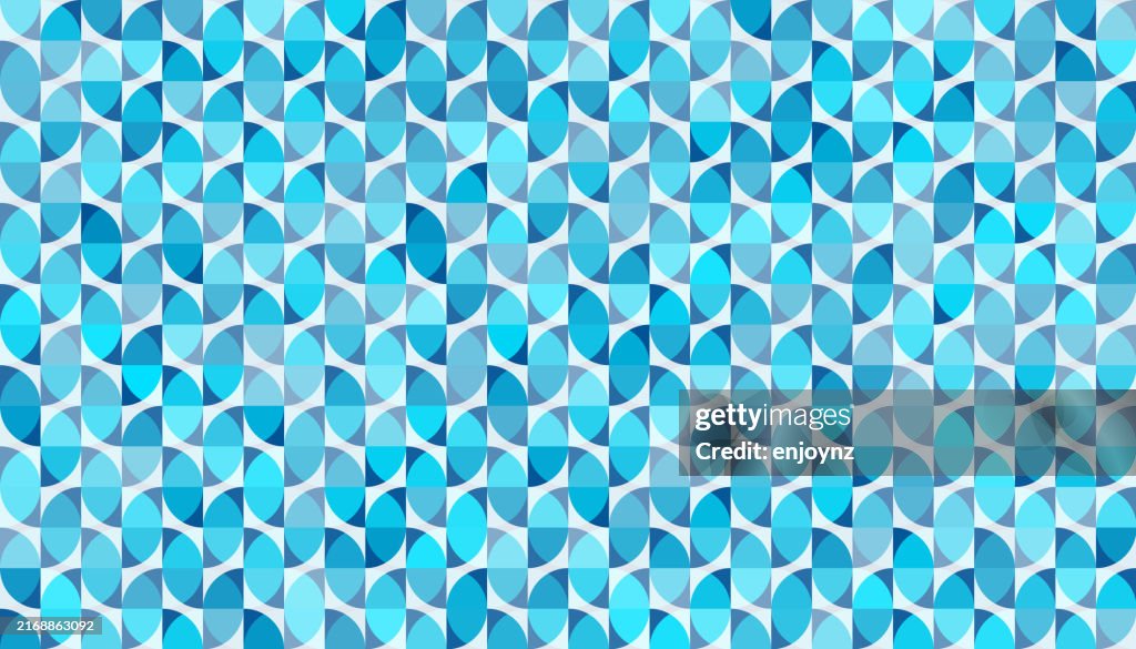 Seamless blue retro pattern background wallpaper