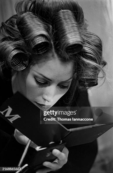 Christy Turlington Backstage At A Donna Karan Show Christy Turlington Backstage At A Donna Karan Show
