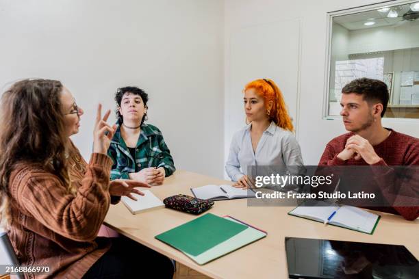 Group Sign Language 2,078 Sign Language Learning Stock Photos, High-Res Pictures, and ...