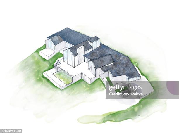 Manor Garden, Stock-Foto