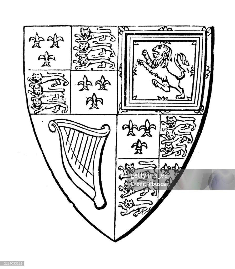 Simple Heraldry Heraldry Coat Of Arms And Flag Elements Royal Arms High-Res Vector ...
