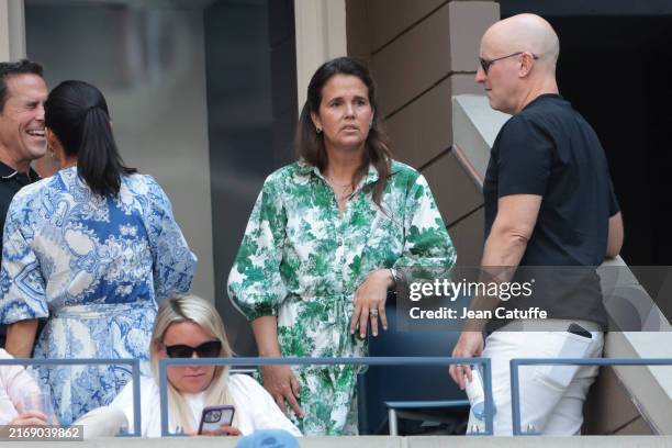 Mary Joe Fernandez Godsick attends day two of the 2024 US Open Tennis Championships at the USTA Billie Jean King Tennis Center on August 27, 2024 in...