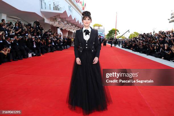 Winona Ryder attends a red carpet for "Beetlejuice Beetlejuice" during the 81st Venice International Film Festival at on August 28, 2024 in Venice,...