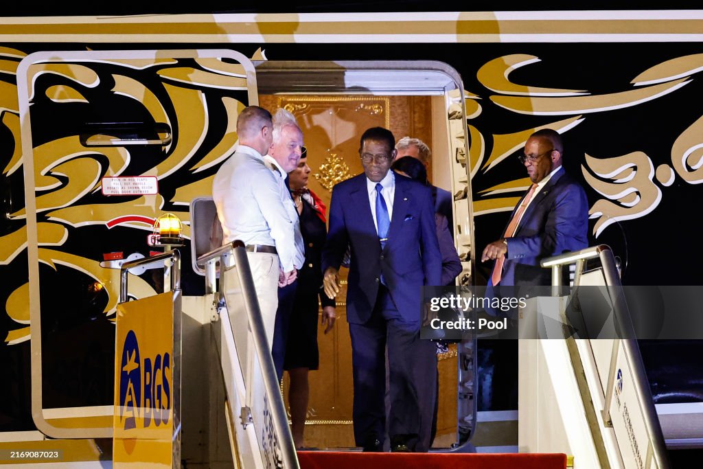 President of Equatorial Guinea Teodoro Obiang Nguema Mbasogo Arrives in Beijing Ahead of China-Africa Cooperation Forum