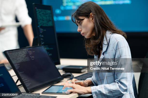 enhance software performance through optimization and testing. performance testing measures speed, accuracy, and stability to ensure optimal functionality. - application programming interface stockfoto's en -beelden