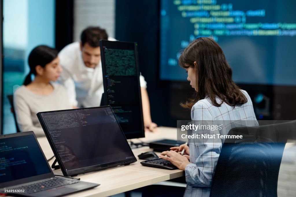 Quality assurance software testing and debugging to optimize development processes and evaluate software performance. Software development.