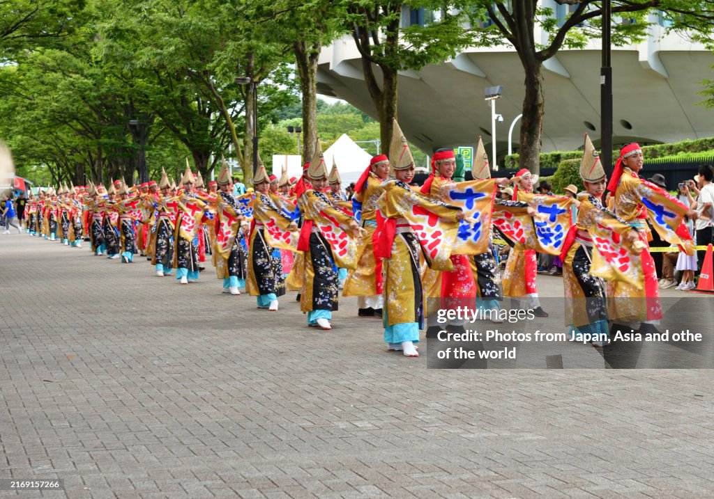 Omosando Harajukuomosando Super Yosakoi Traditional Local Festival Performed In ...