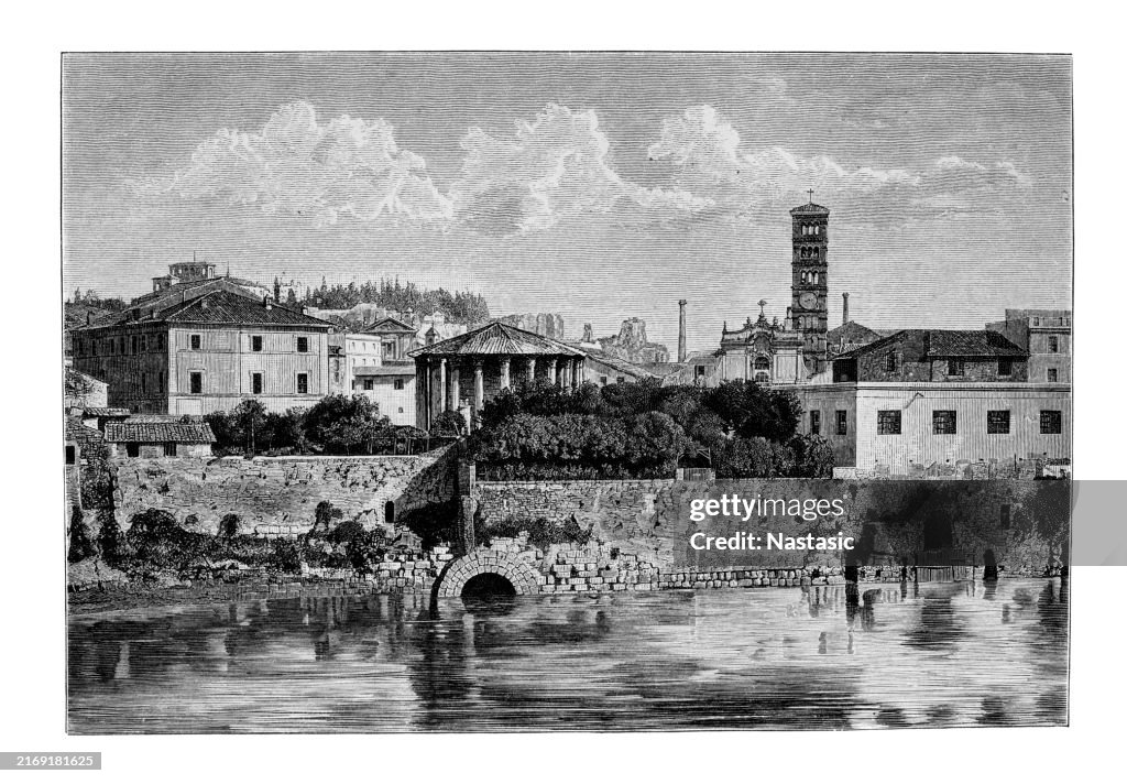 Cloaca Maxima, ancient Roman sewer, one of the oldest monuments in the Roman Forum