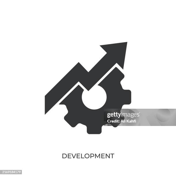 development glyph solid icon. solid icon that can be applied anywhere, simple, pixel perfect and modern style - business scorecard icon stock illustrations