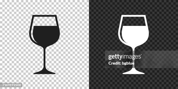 wine glass. icon for design on blank background - wineglass stock illustrations