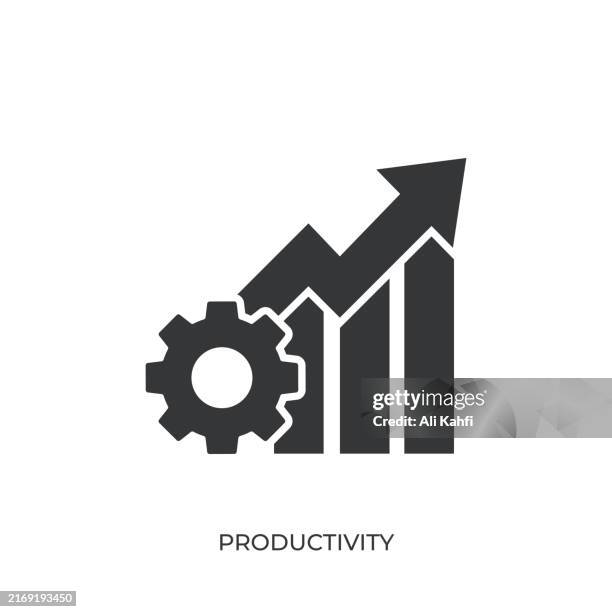 ilustrações de stock, clip art, desenhos animados e ícones de productivity glyph solid icon. solid icon that can be applied anywhere, simple, pixel perfect and modern style - competência