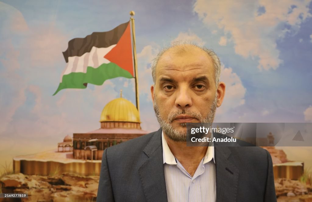 Head of Hamas' National Relations Office Husam Badran...