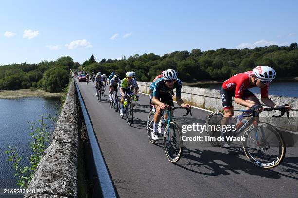 General view of Carlos Verona of Spain and Team Lidl Trek, Marc Soler of Spain and UAE Team Emirates, Jhonatan Narvaez of Ecuador, Oscar Rodriguez of...