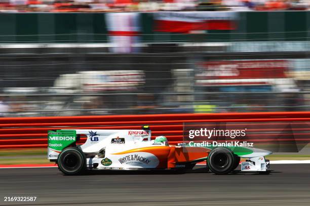 Vitantonio Liuzzi Force India F1 VJM03. Formula One World Championship, Rd 10, British Grand Prix, Race, Silverstone, England, Sunday 11 July 2010.