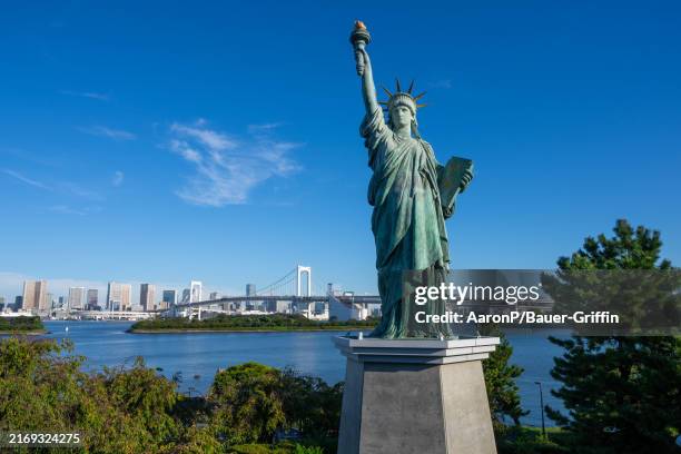 General views of the Odaiba Statue of Liberty on September 02, 2024 in Tokyo, Japan.
