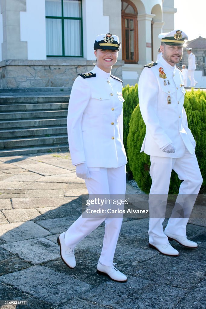 Princess Leonor Enters The Naval Military School of Marín