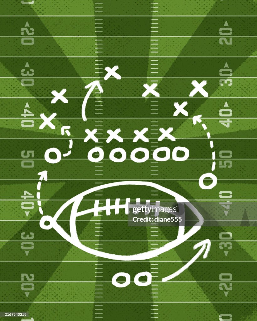 Fundo de campo de futebol americano
