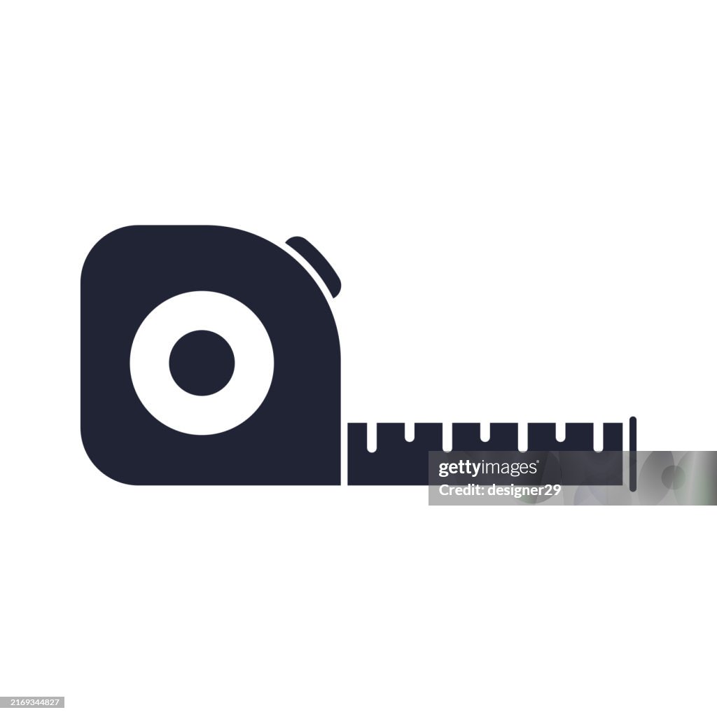 Tape measure icon vector design