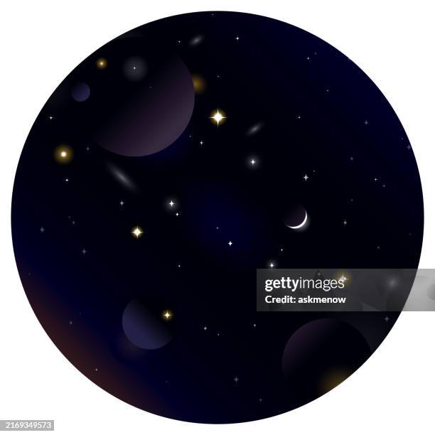 outer space background - deep thinking stock illustrations