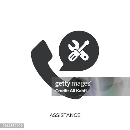 Assistance glyph solid icon. Solid icon that can be applied anywhere, simple, pixel perfect and modern style Assistance glyph solid icon. Solid icon that can be applied anywhere, simple, pixel perfect and modern style