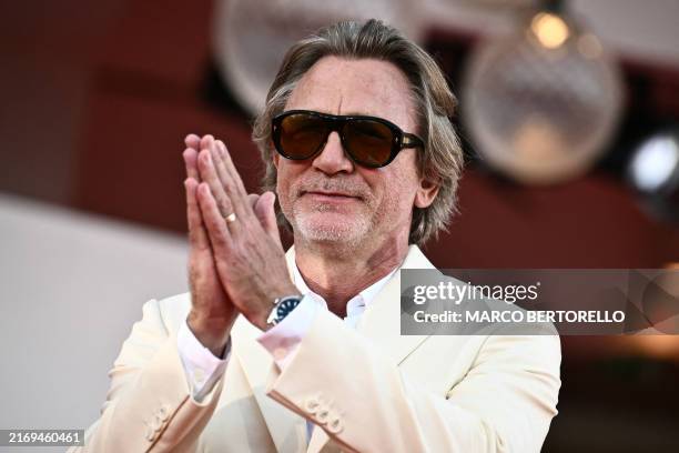 Actor Daniel Craig attends the red carpet of the movie 'Queer' presented in competition during the 81st International Venice Film Festival at Venice...
