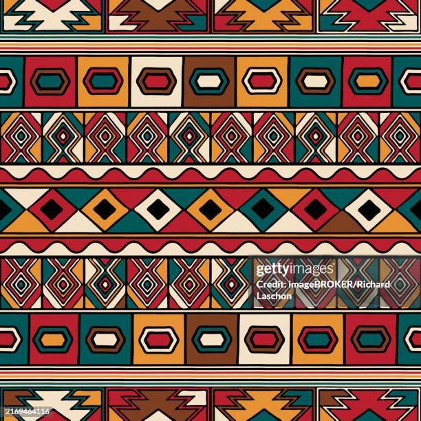 tribal ethnic background. vector seamless pattern design for background, carpet, wallpaper, wrapping, batik, fabric - carpet background stock illustrations