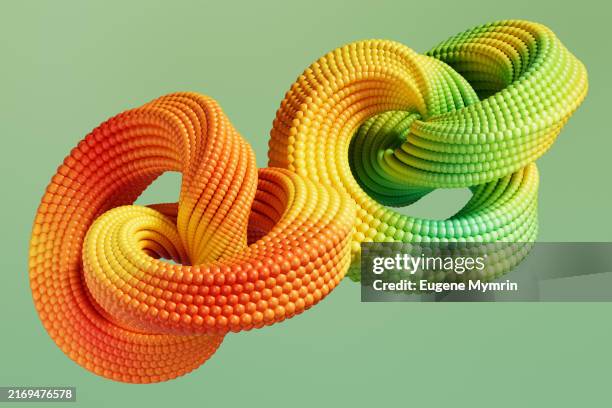 3d abstract background with colored torus-shaped structures. dynamic creativity. - artificial intelligence deep learning stock pictures, royalty-free photos & images