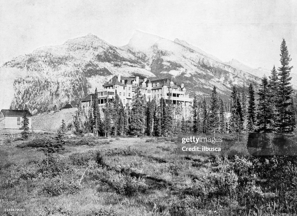 Antique Photograph: Banff Hotel