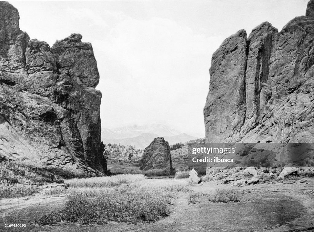 Antique Photograph: Garden of the Gods