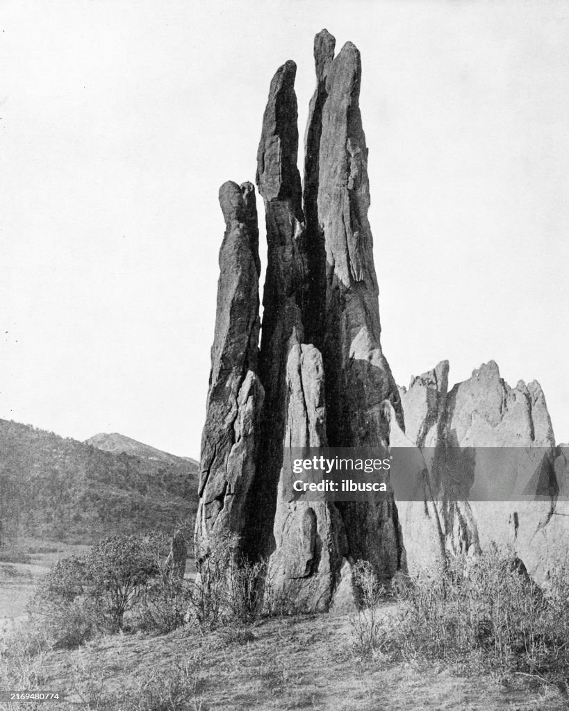 Antique Photograph: Garden of the Gods