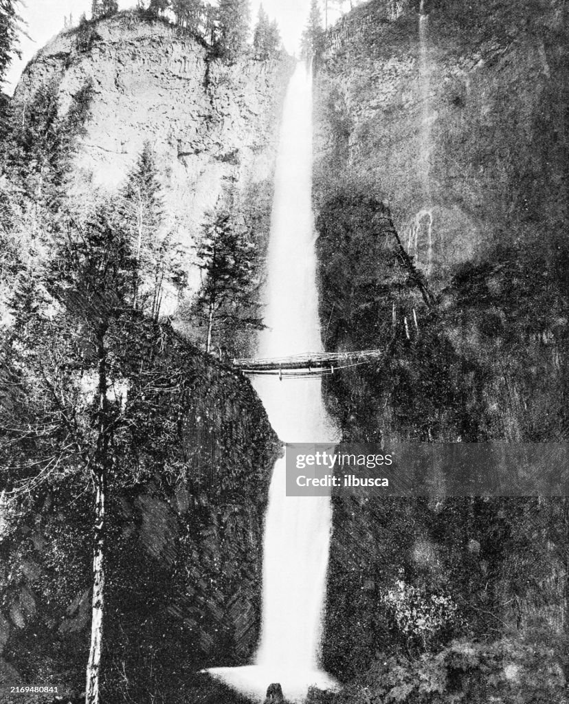 Fotografia antiga: Multnomah Falls