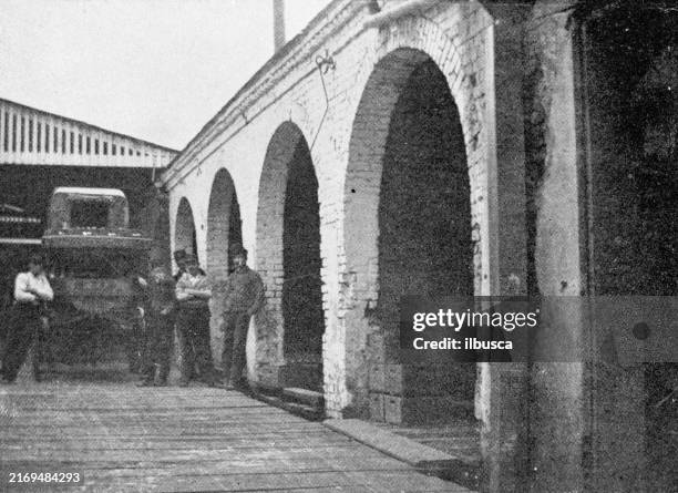 antique photograph: new orleans - new orleans stock illustrations