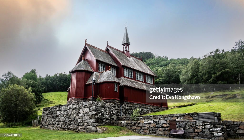 This gorgeous church is from 1868 and is called Borgund New Church