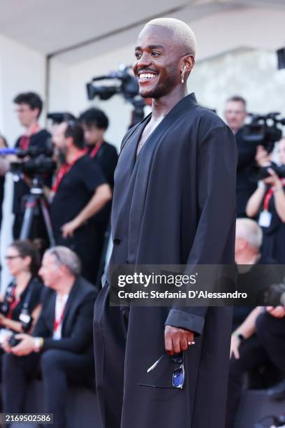 Ncuti Gatwa attends a red carpet for "Babygirl" during the 81st Venice International Film Festival at on August 30, 2024 in Venice, Italy.