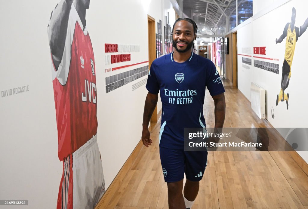 Arsenal Unveil New Signing Raheem Sterling