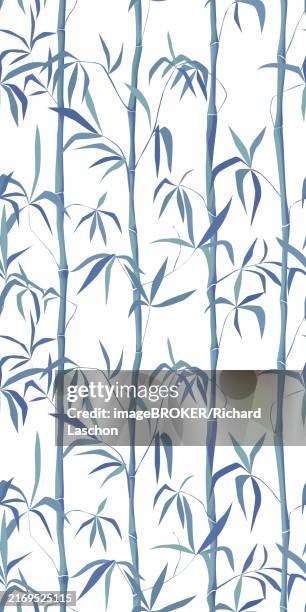 a seamless bamboo vector pattern - bamboo forest stock illustrations