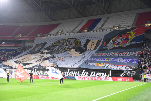 General View of Groupama Stadium during the Ligue 1 McDonald's match between Lyon and Strasbourg at Groupama Stadium on August 30, 2024 in Lyon,...