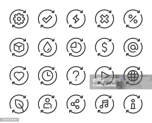 stockillustraties, clipart, cartoons en iconen met loopable concept - line icons - stormbaan