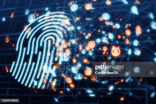 digital identity conceptual work - data theft stock illustrations