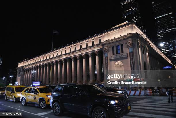 General view of the Moynihan Train Hall at Penn Station on August 27, 2024 in New York City. The weeks leading up to the Labor Day holiday weekend...