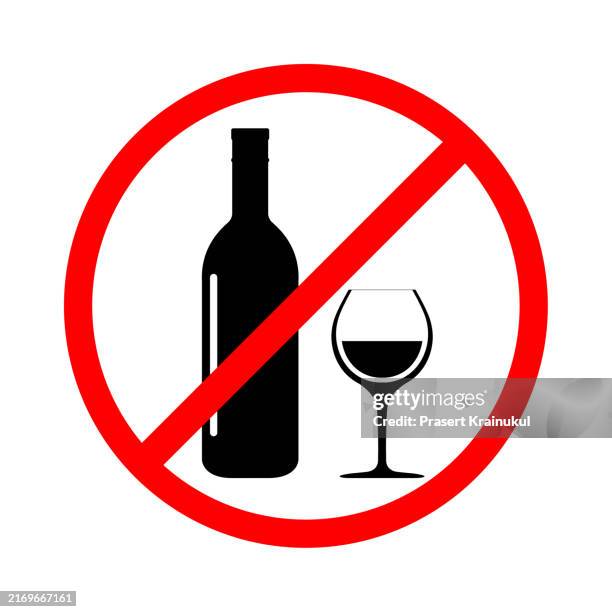 stop, don't drink signboard. icon vector - denial stock pictures, royalty-free photos & images