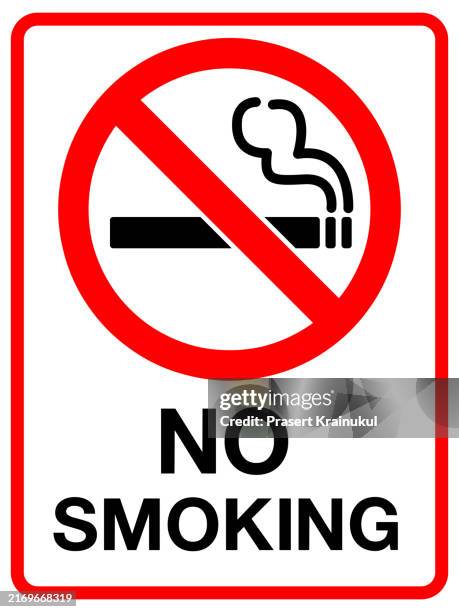 no smoking sign. vector illustration - no smoking sign stock pictures, royalty-free photos & images