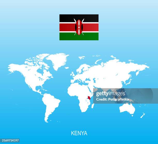 Ktinya 78 Political Map Of Kenya Stock Photos, High-Res Pictures, and Images ...