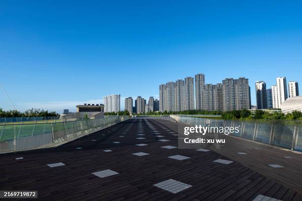 modern urban architecture of marble square - concrete traffic barrier stock pictures, royalty-free photos & images